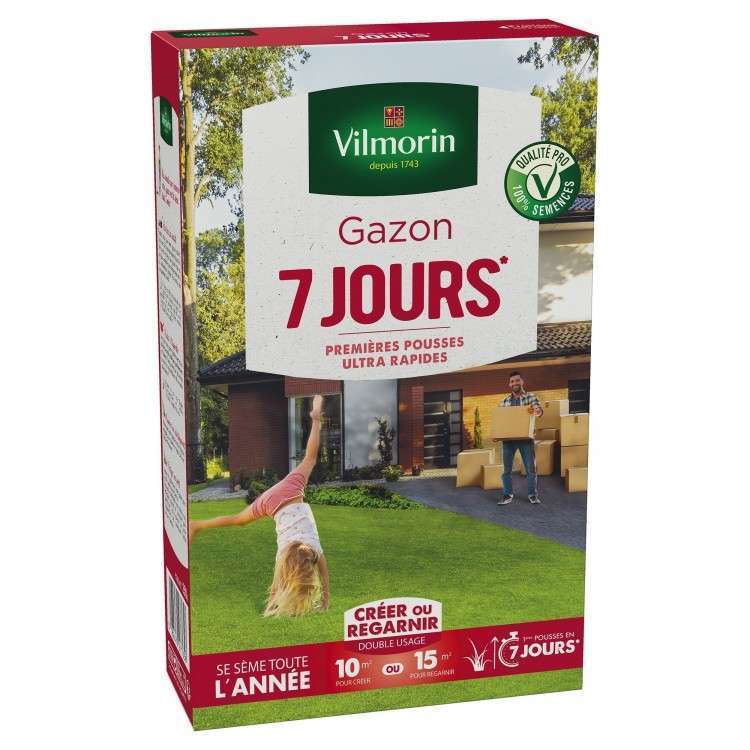 Gazon 7 jours 250g : en boite