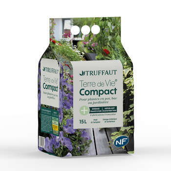 Terreau 'Terre de Vie®' compact - sac de 15 litres