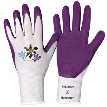 Gants jardin : ultra fins, violet, T8