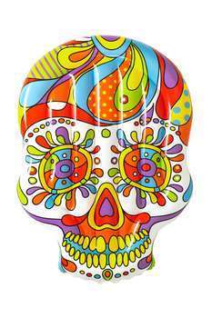 Matelas gonflable crâne mexicain193X141cm