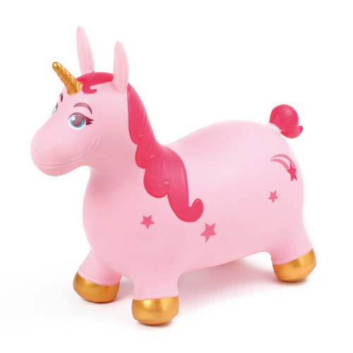 Jeu de plein air : Ballon sauteur Licorne rose L.