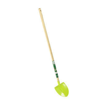 Pelle ronde de jardin verte emmanchée pour enfant