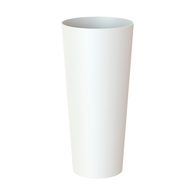 Pot d'intérieur Porto en plastique blanc Ø37 x H.
