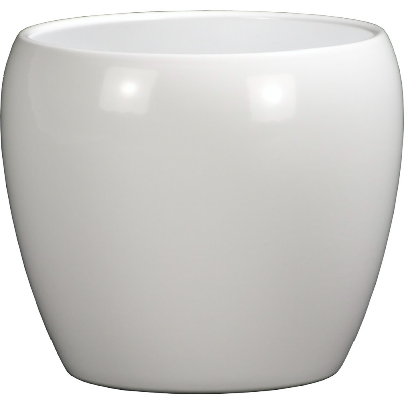 Cache-pot ZT blanc Ø15. 5cm - H13. 3cm