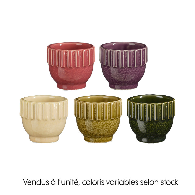 Cache-pot terre cuite Marley, 5 coloris disponible
