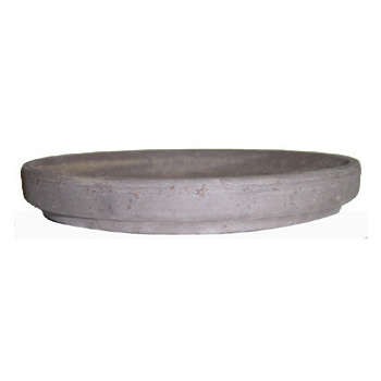 Soucoupe : ronde, terre cuite, d.14cm