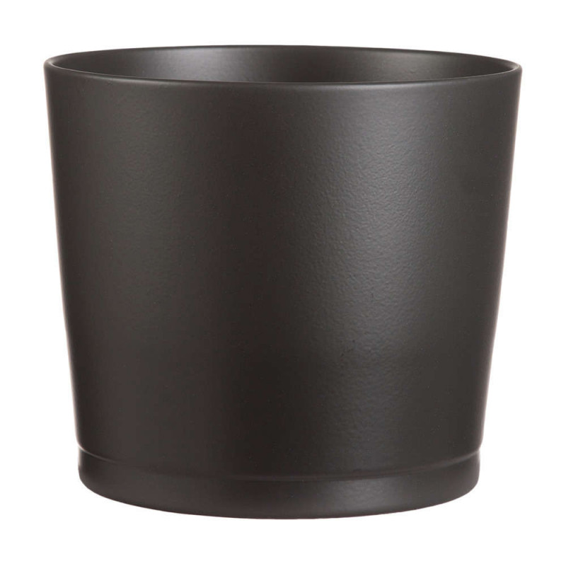 Cache-pot 883 en céramique, anthracite Ø 16,5 x H.
