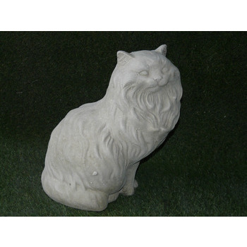 Chat persan:vieille pierre,h.37cm
