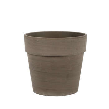 Pot Calima : marron, d.15xh.13cm