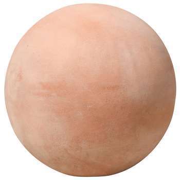 Sphère Terra 20cm en terre cuite rosée