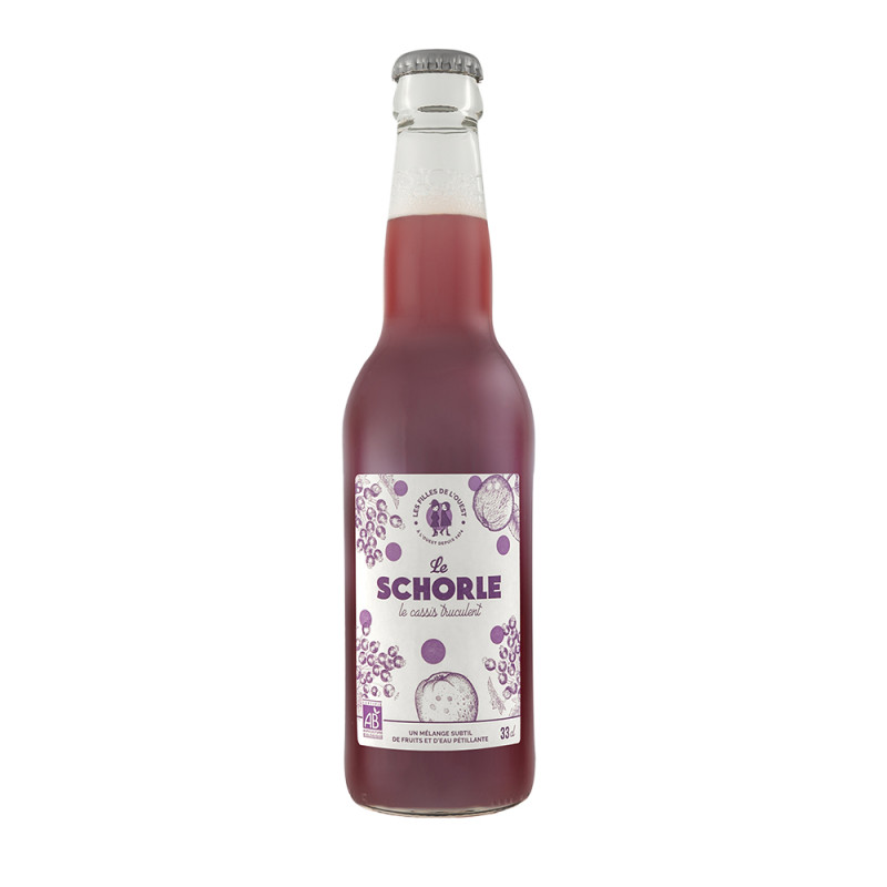 Boisson bio sans alcool 'Le Schorle' au cassis tru