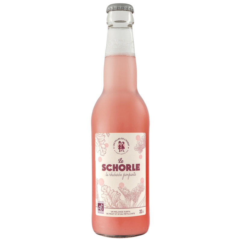 Boisson bio sans alcool 'Le Schorle' à la rhubarbe