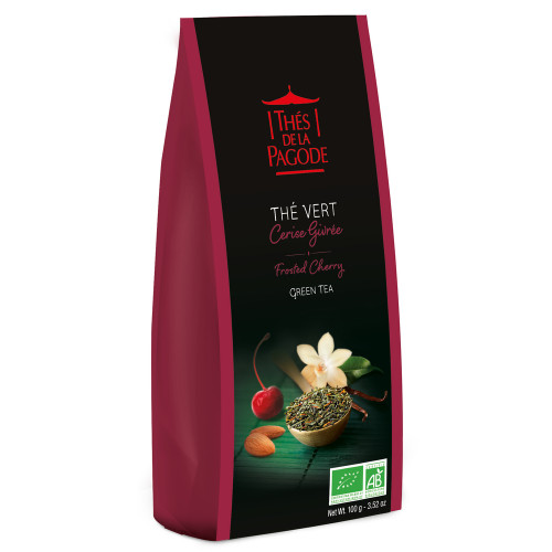 Thé vert bio à la cerise givrée - 100g