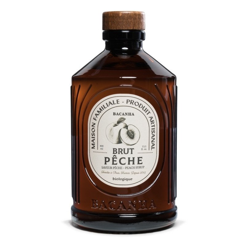 Sirop de pêche blanche brut bio - 400ml