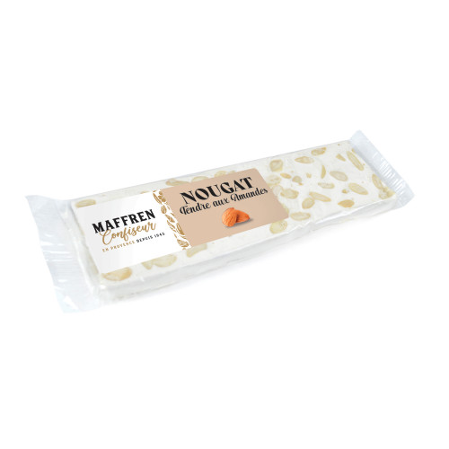 Nougat tendre aux amandes : barre 100g