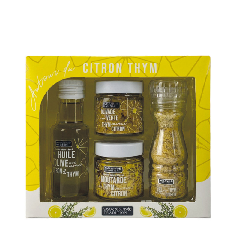 Coffret gourmand 'Autour du citron et du thym'