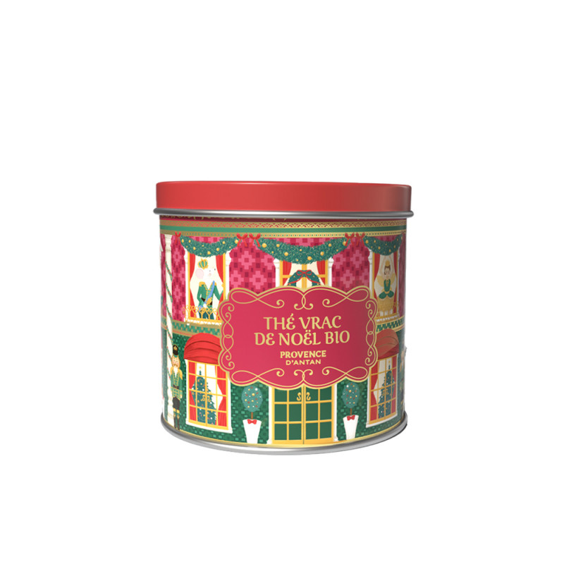 Boîte thé de Noël bio en vrac, épices & pamplemous