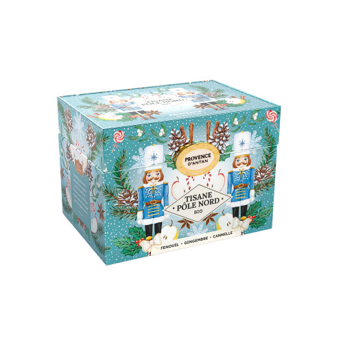 Coffret tisane bio 'pôle Nord', fenouil et gingemb