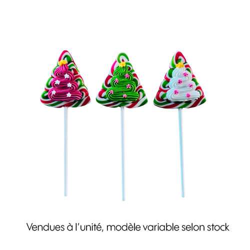 Sucette de Noël : sapin enchanté à la fraise - 60g