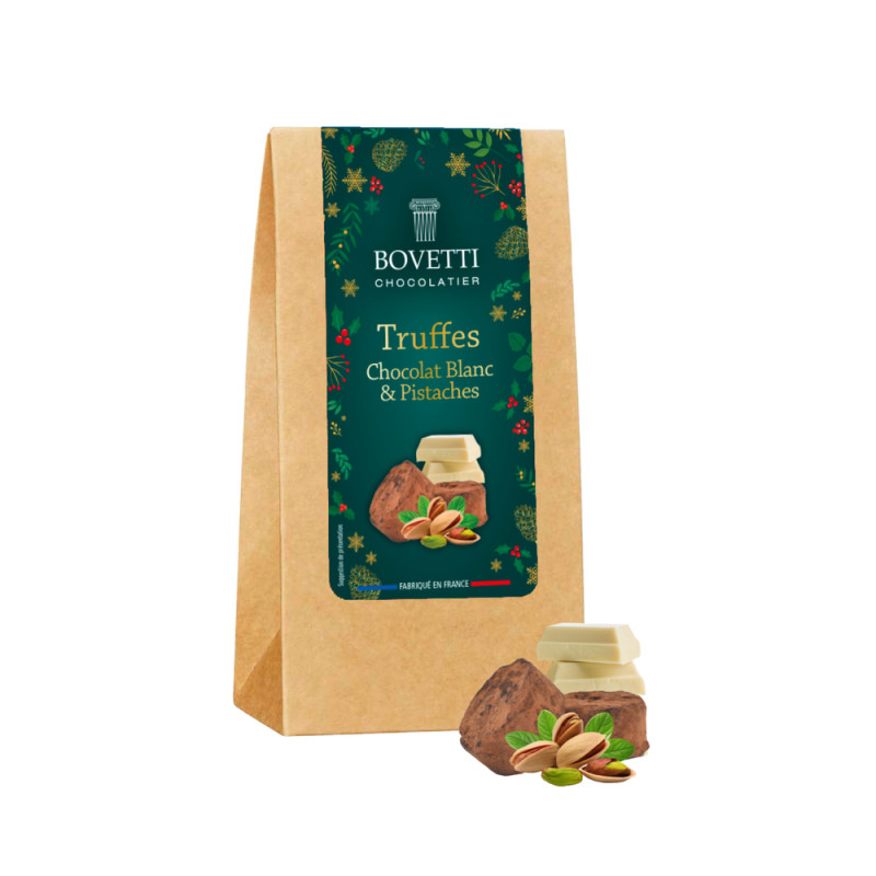 Truffes au chocolat blanc et pistaches - 120g