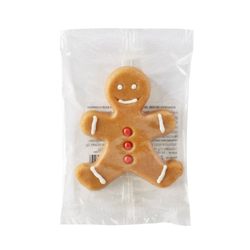 Bonhomme de Noël en pâte d'amandes épicée - 23g
