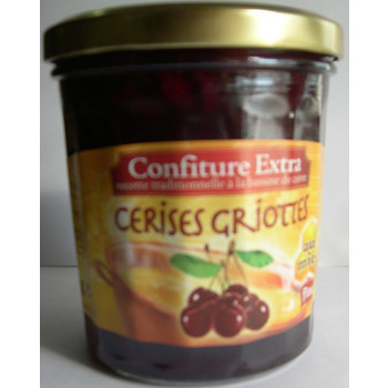Confiture au miel, le pot de 375g - Cerises griott