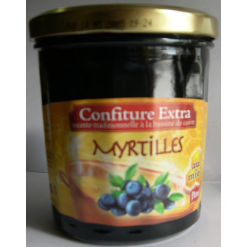 Confiture au miel myrtille : 375g