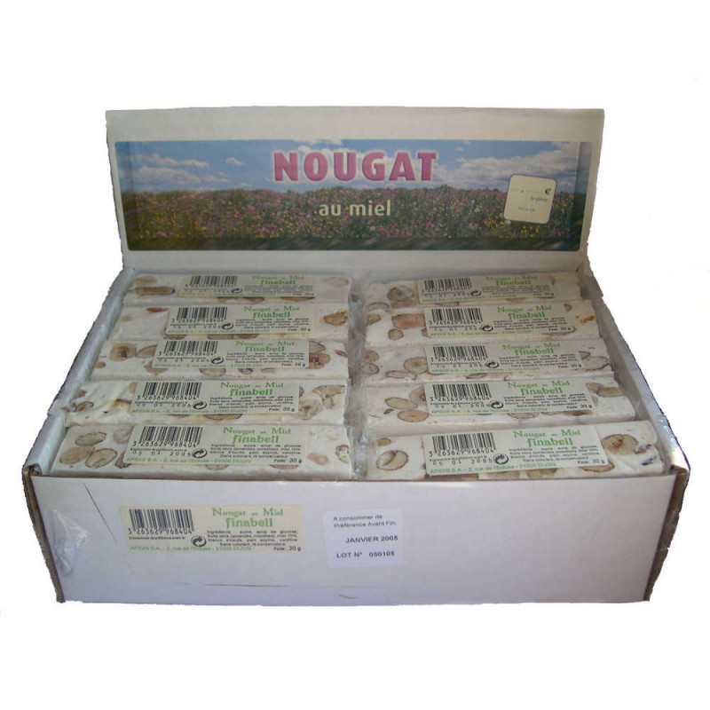 Nougats blanc au miel 30gr