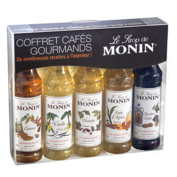 Coffret Café Gourmand : 5 sirops assortis (5cl)