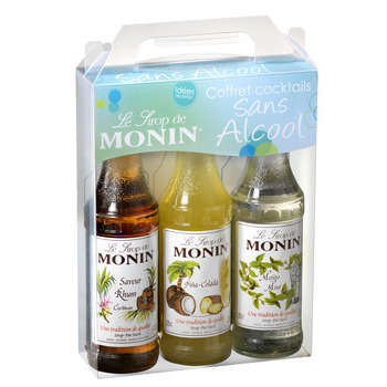 Coffret Virgin, sans alcool: 3 sirops assortis (25