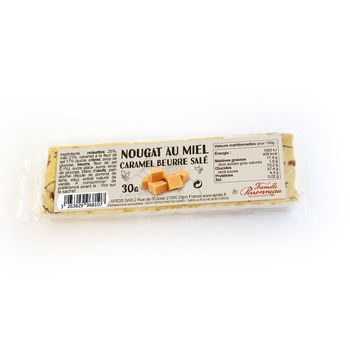 Nougat au caramel beurre salé : 30 g