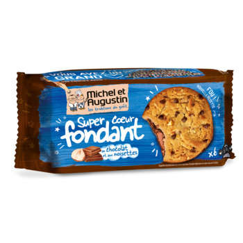 Cookies fondants, chocolat lait et noisettes (180g