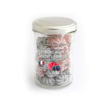 Bonbons au miel, saveur myrtille et framboise (150