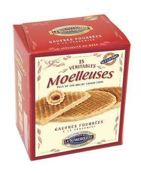 Gaufres fourrées vergeoise : étui, 300g, 5x3