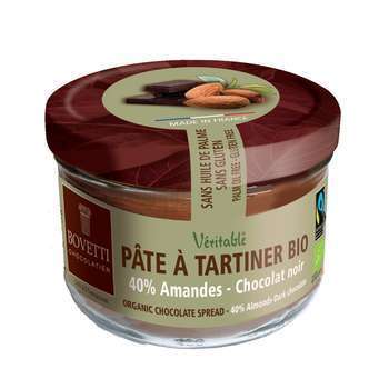 Pâte à tartiner bio amandes et chocolat noir