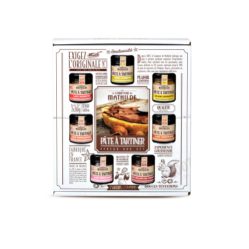 Coffret semainier de pâtes à tartiner, saveurs var