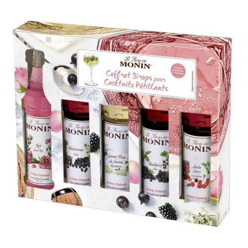 Coffret Sirops pour Cocktails Pétillants 5x5 cl