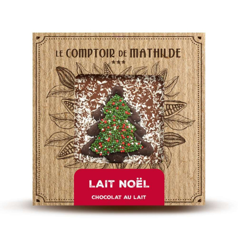 Tablette chocolat au lait noël 80g