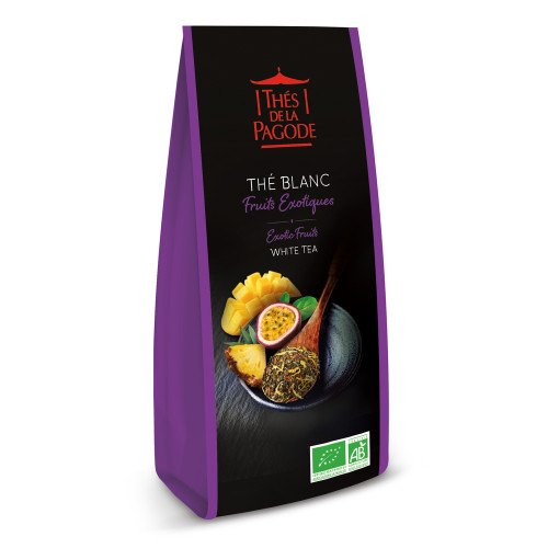 Thé blanc fruits exotiques bio 100g
