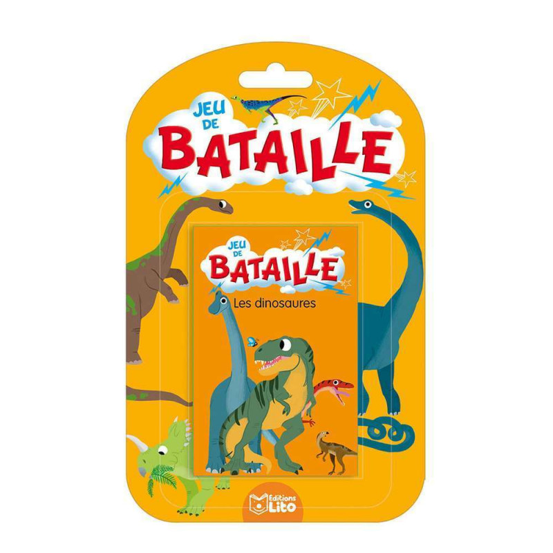 Jeu de carte La bataille les dinosaures