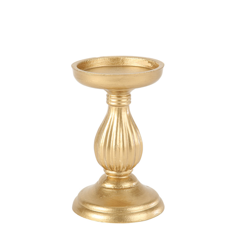 Bougeoir Baroque Or Mat