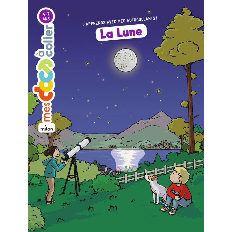 Livre pour enfant, mes docs à coller : la lune