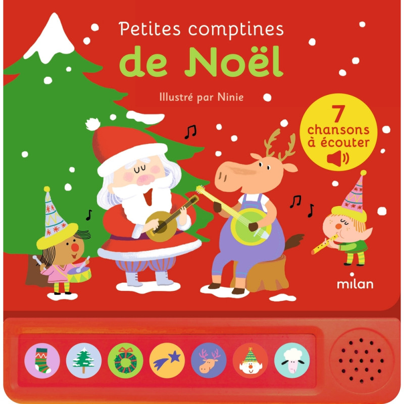 Livre pour enfant sonore, petites comptines de Noë