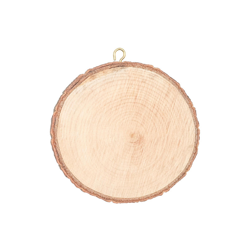 Rondin de bois, coloris naturel - D. 10cm