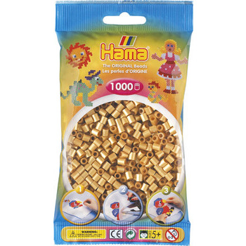 Sachet 1000 perles Midi: or