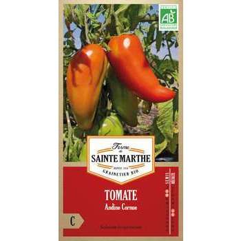Graines de tomate andine cornue Bio en sachet
