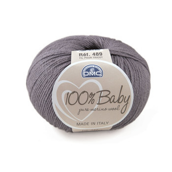 Laine 100% Baby, pelote 50g - Gris foncé 122