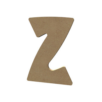 Forme en médium - Lettre majuscule Z (15x11cm)