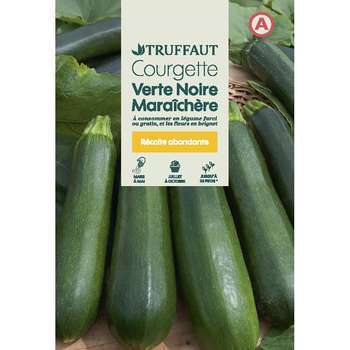 Graines de courgette verte noire Maraichere en sac