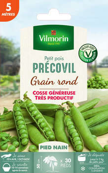 Graines de pois nain à Grain Rond'Précovil en boit